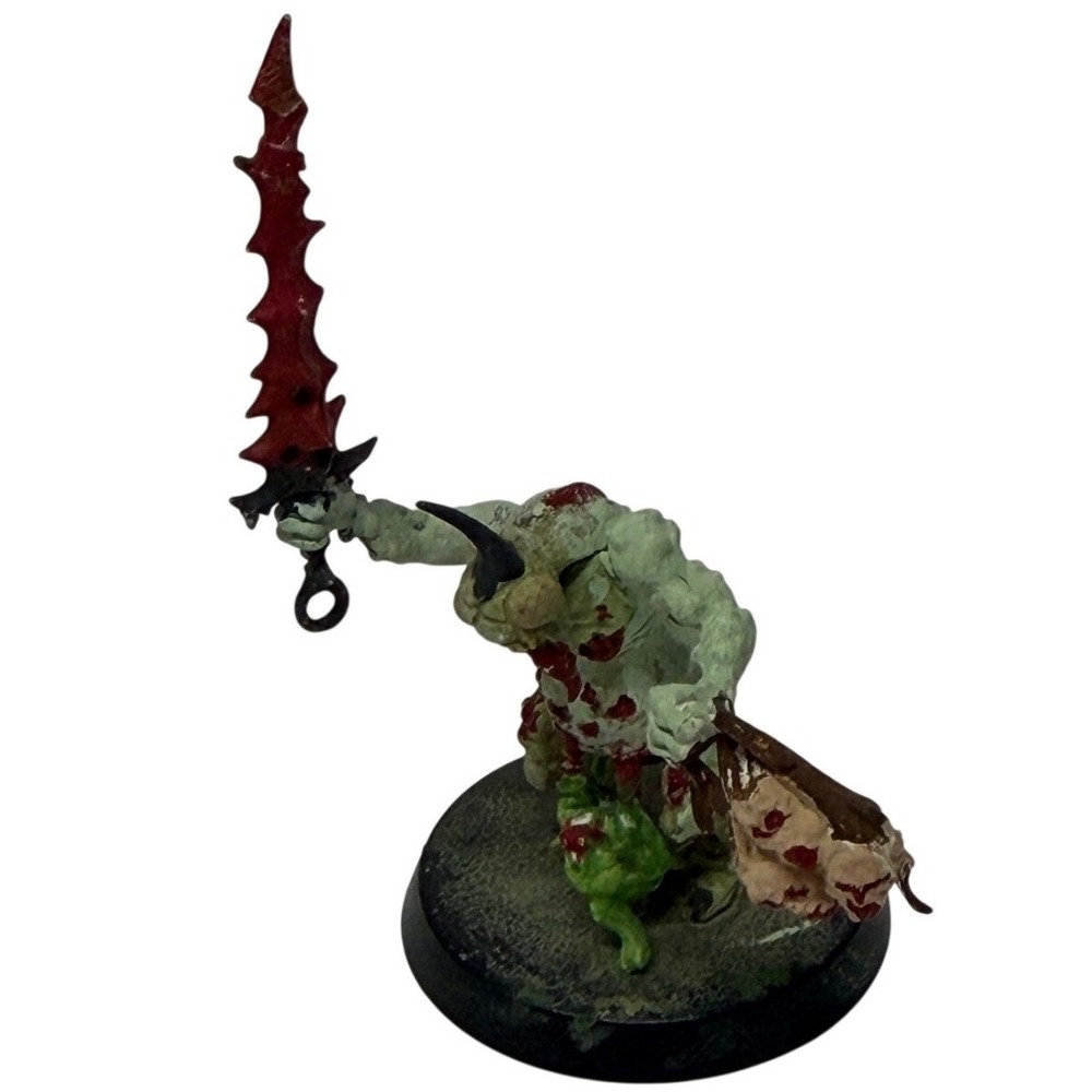 Warhammer 40K, Plaguebearer, Nurgle, Painted Miniature, Chaos Daemons, Figure